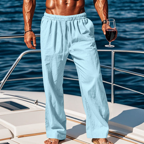 Monaco linen trousers