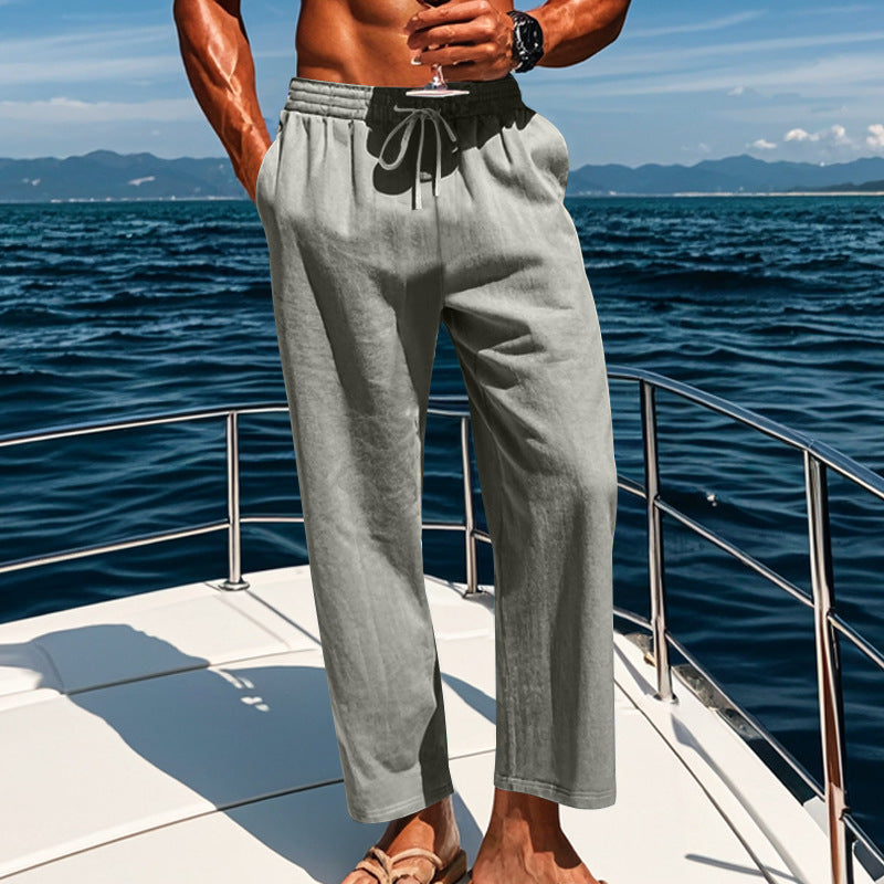 Monaco linen trousers